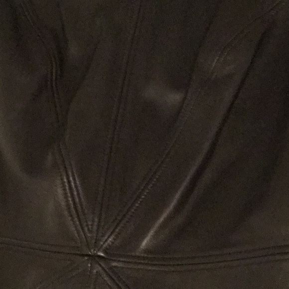 Escada Black Leather sheath Dress - Picture 3 of 12